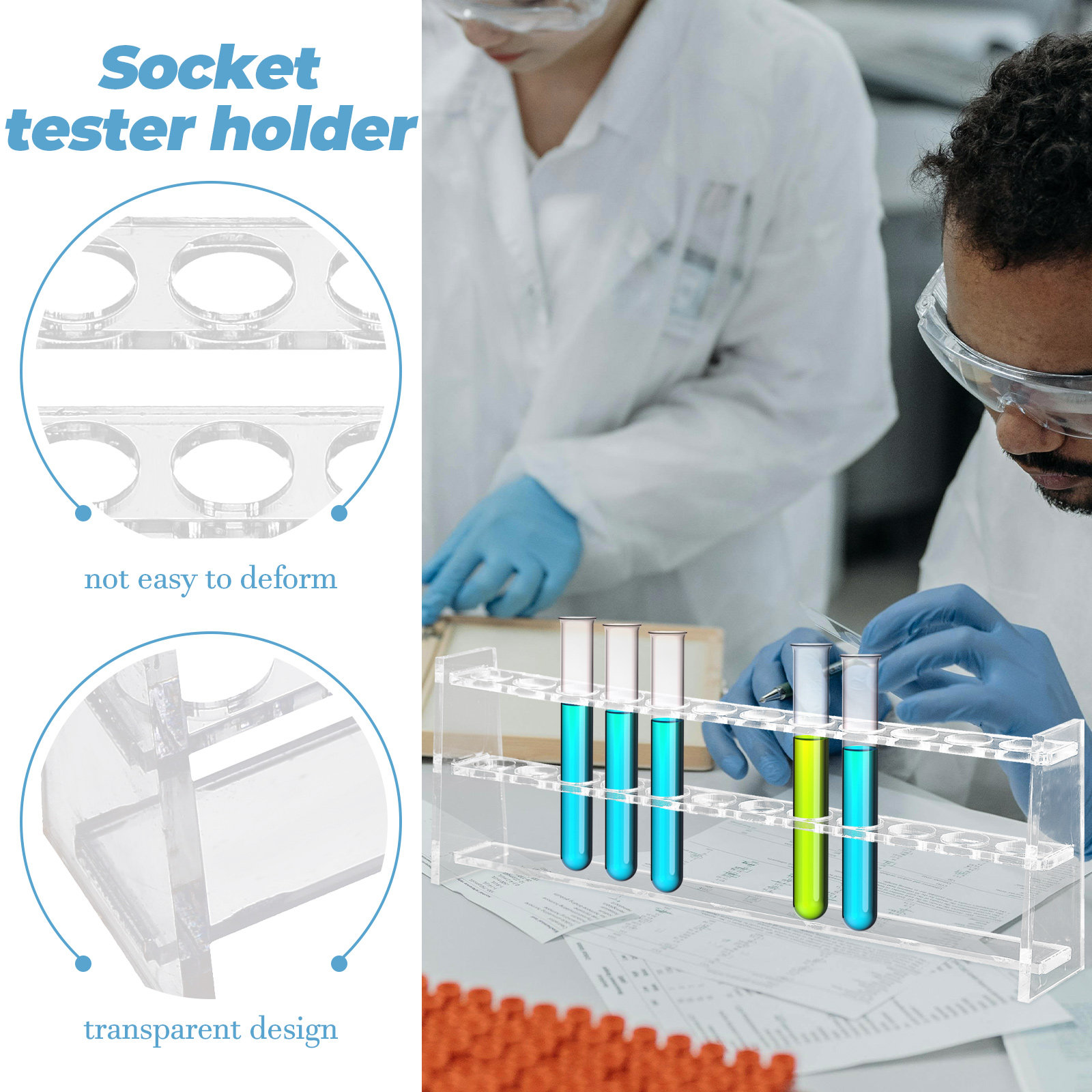 12 Holes Test Tube Rack Acryli - Laboratory Centrifuge 评论和价格