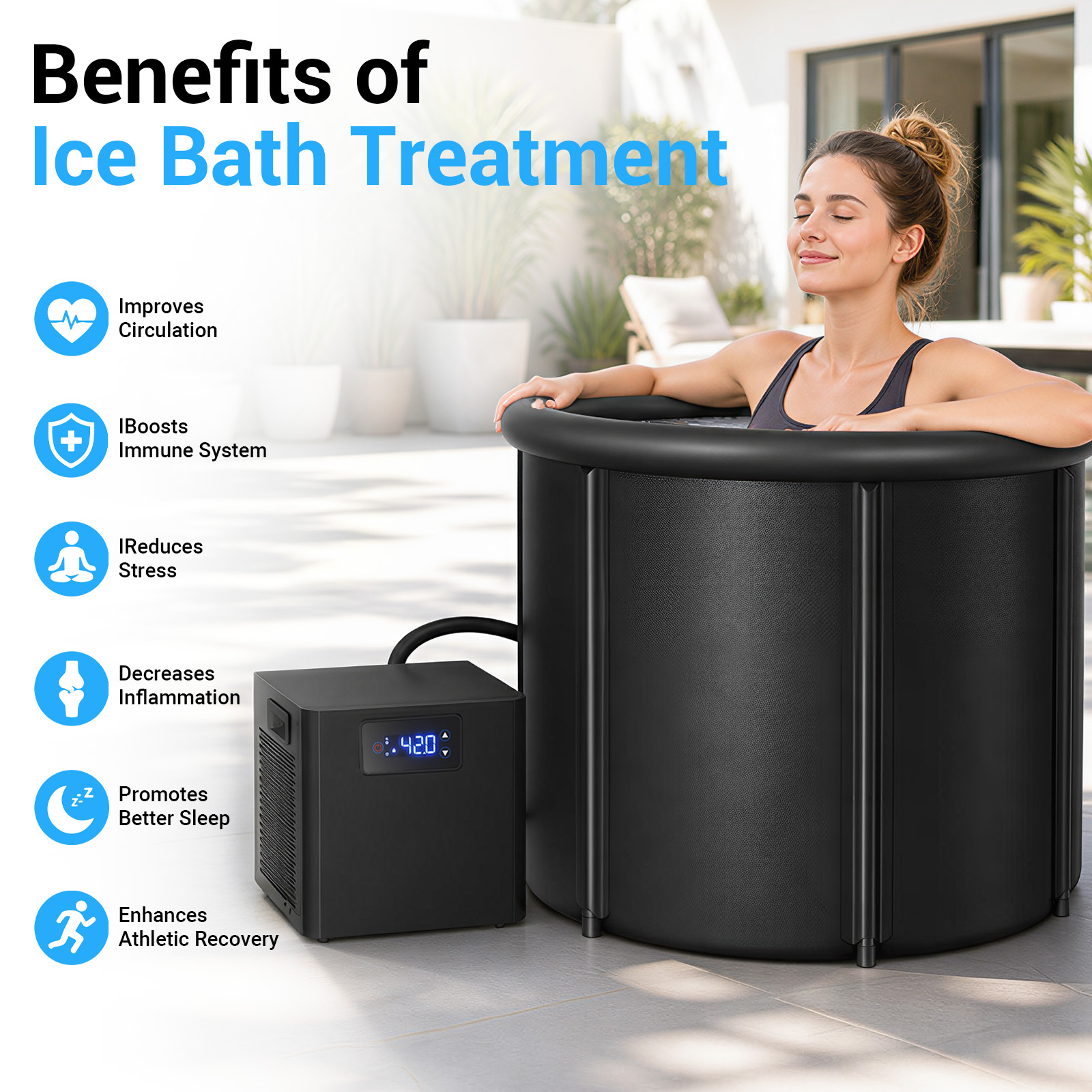 Oval Ice Bath Chiller & Cold P - Water Bath Laboratory 评论和价格